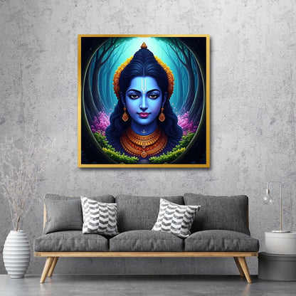 Shivji Spritual Wall Canvas Painting For Bedroom And Hotel Decoration