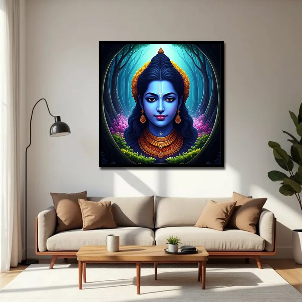 Shivji Spritual Wall Canvas Painting For Bedroom And Hotel Decoration