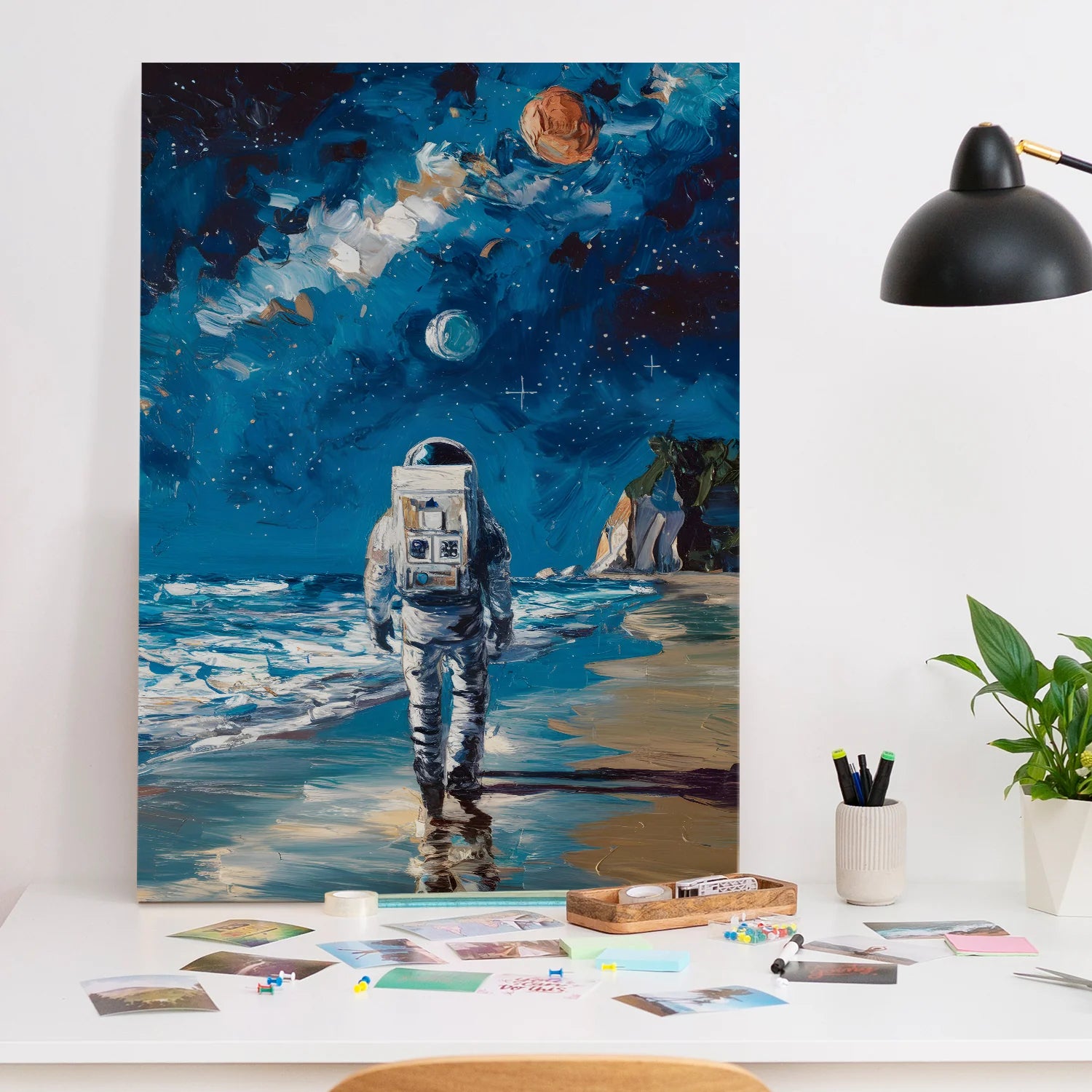 Space Canvas Wall Painting for Modern Home Decor