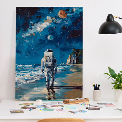 Space Canvas Wall Painting for Modern Home Decor