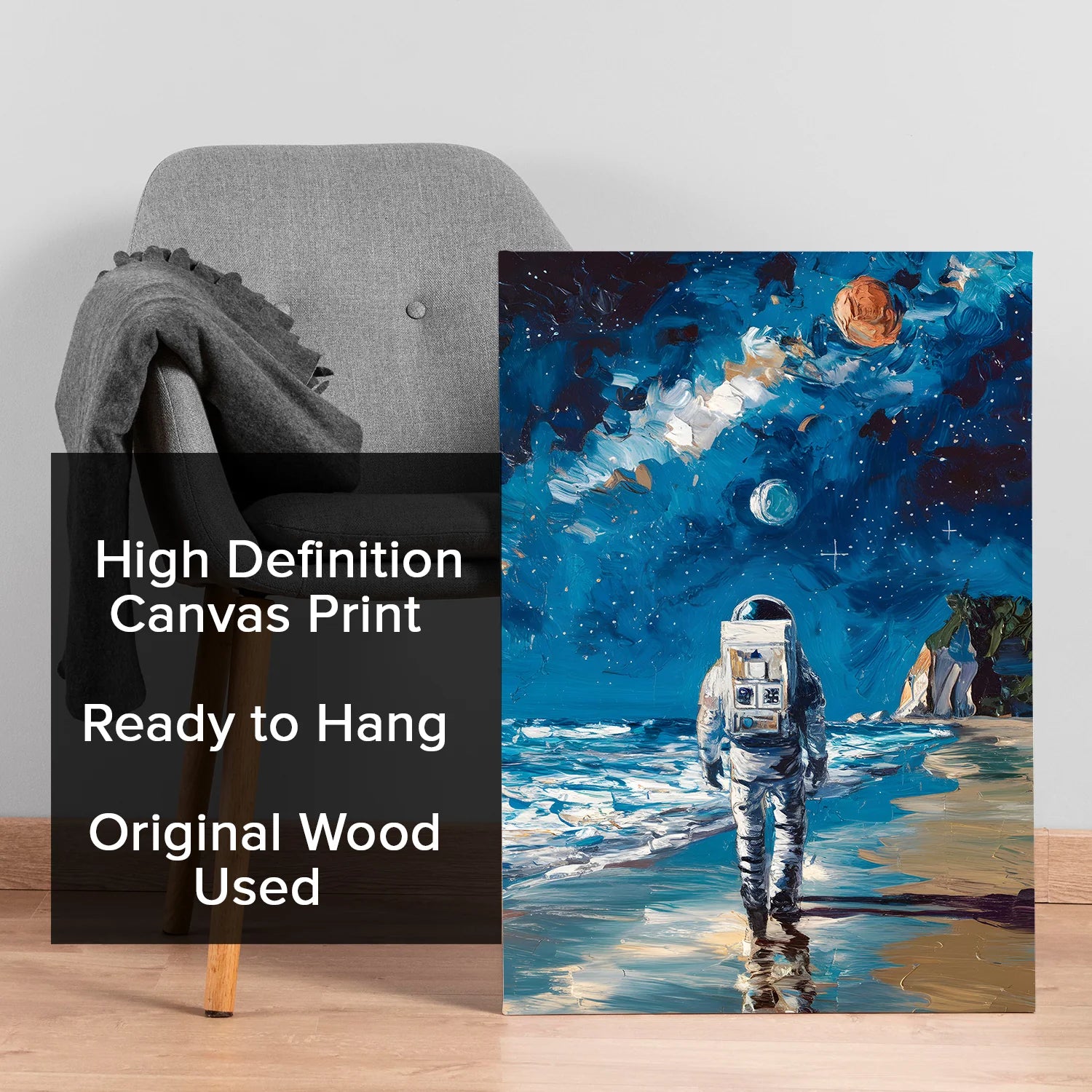 Space Canvas Wall Painting for Modern Home Decor