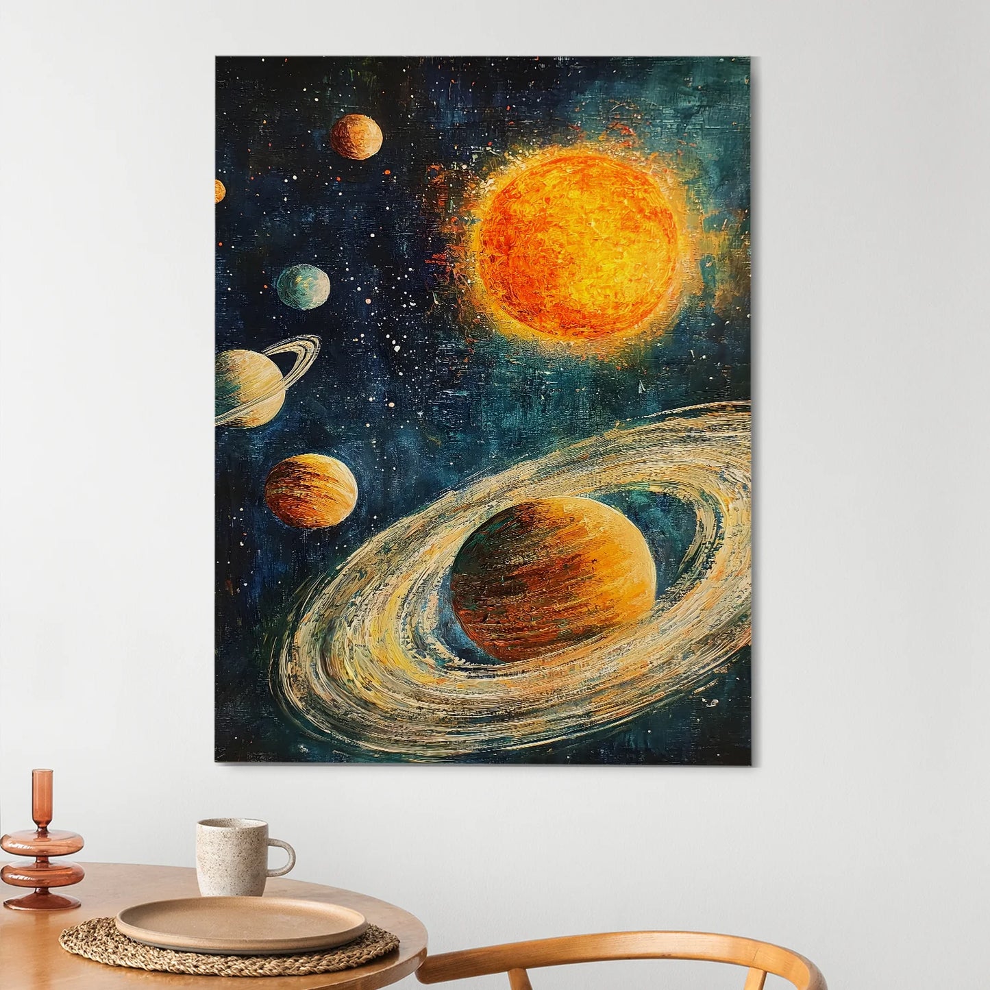 Space Canvas Wall Painting for Modern Home and Office Décor