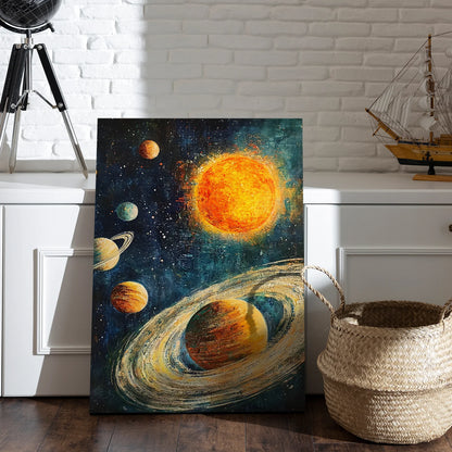 Space Canvas Wall Painting for Modern Home and Office Décor