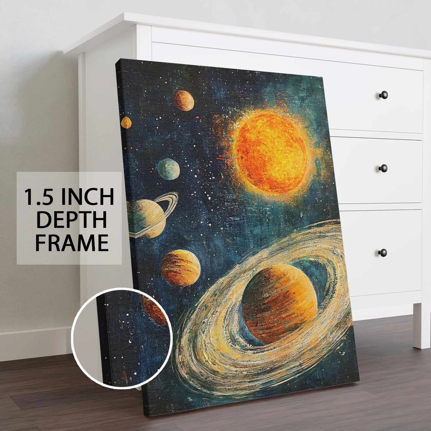 Space Canvas Wall Painting for Modern Home and Office Décor
