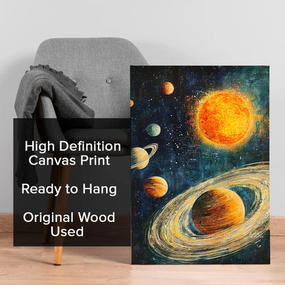 Space Canvas Wall Painting for Modern Home and Office Décor