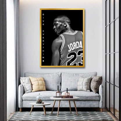 Michael Jordan Canvas Wall Art For Drawing Room