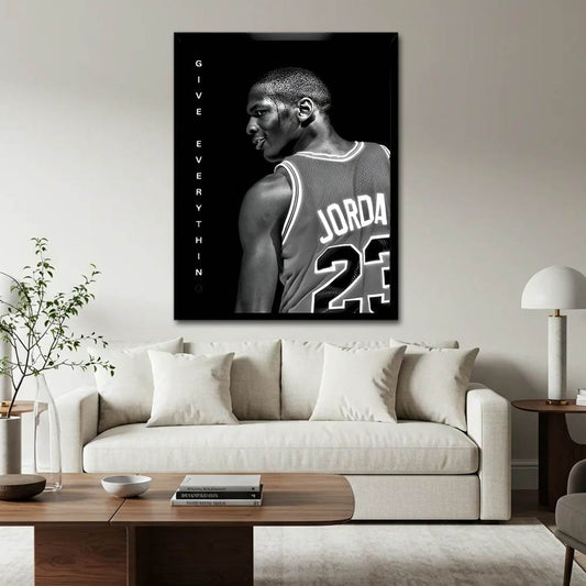 Michael Jordan Canvas Wall Art For Drawing Room