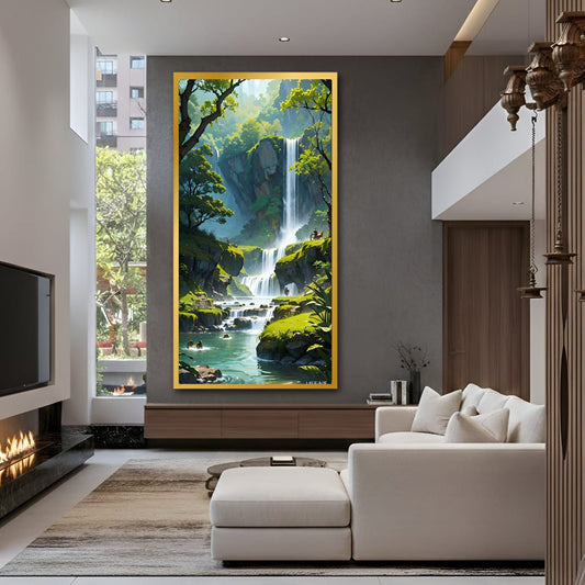 Large Waterfall  Canvas Wall Art for Living Room or Office