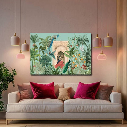 Royal Mughal Canvas Painting