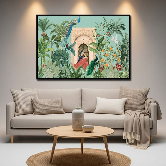 Royal Mughal Canvas Painting