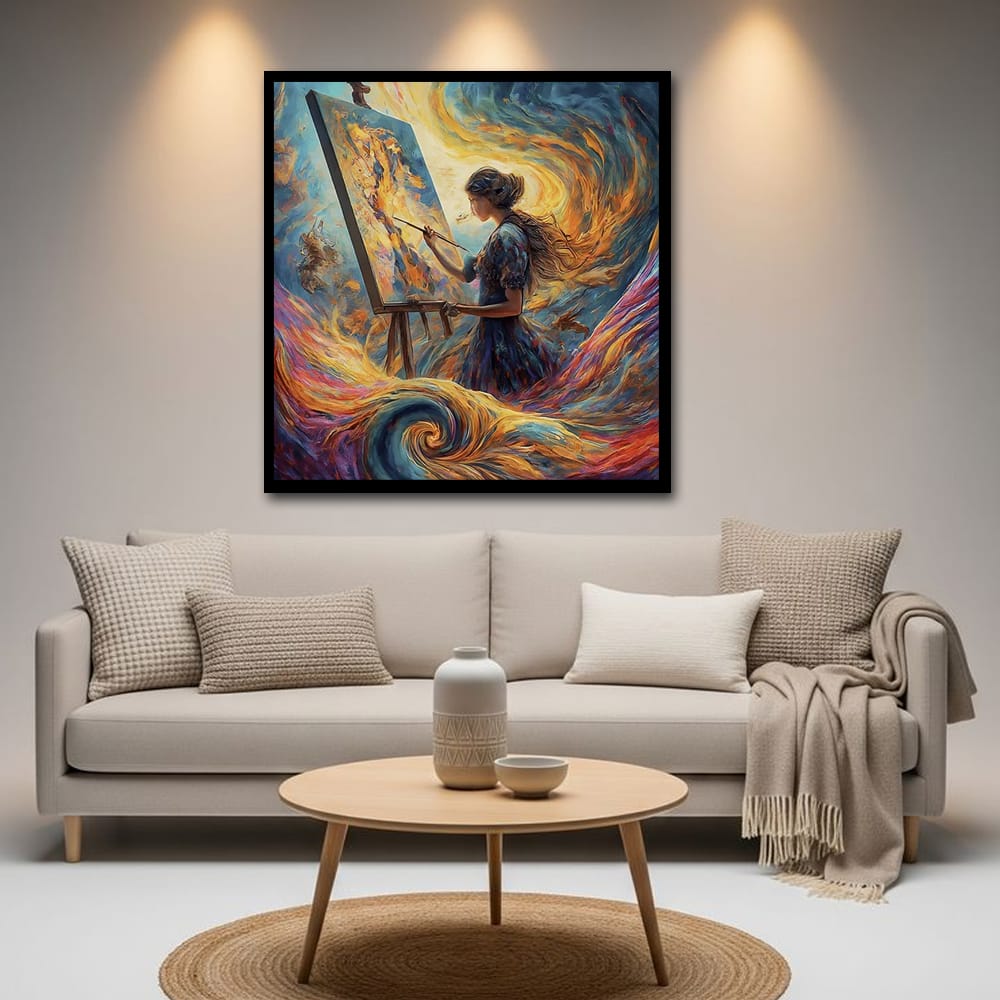  Girl Painting Dreams Canvas Art 