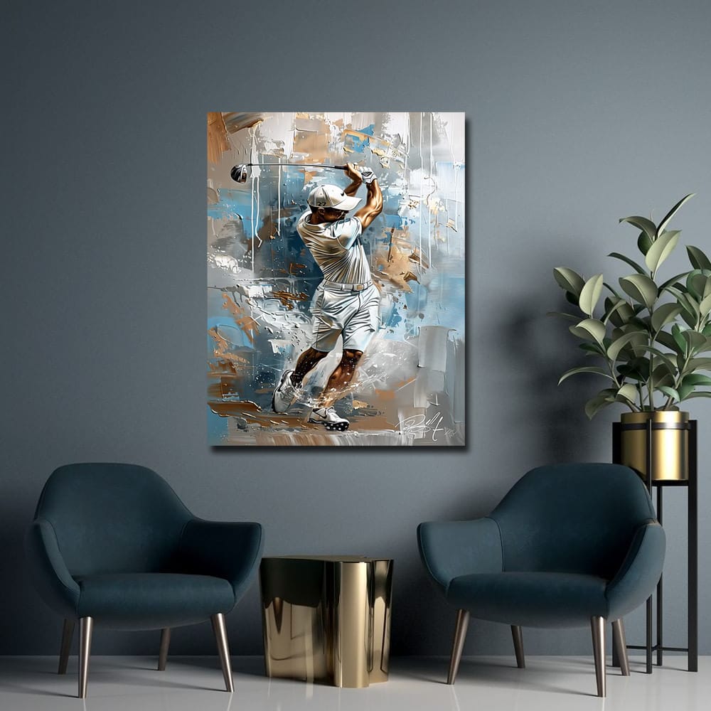 Modern Golf Swing Wall Art