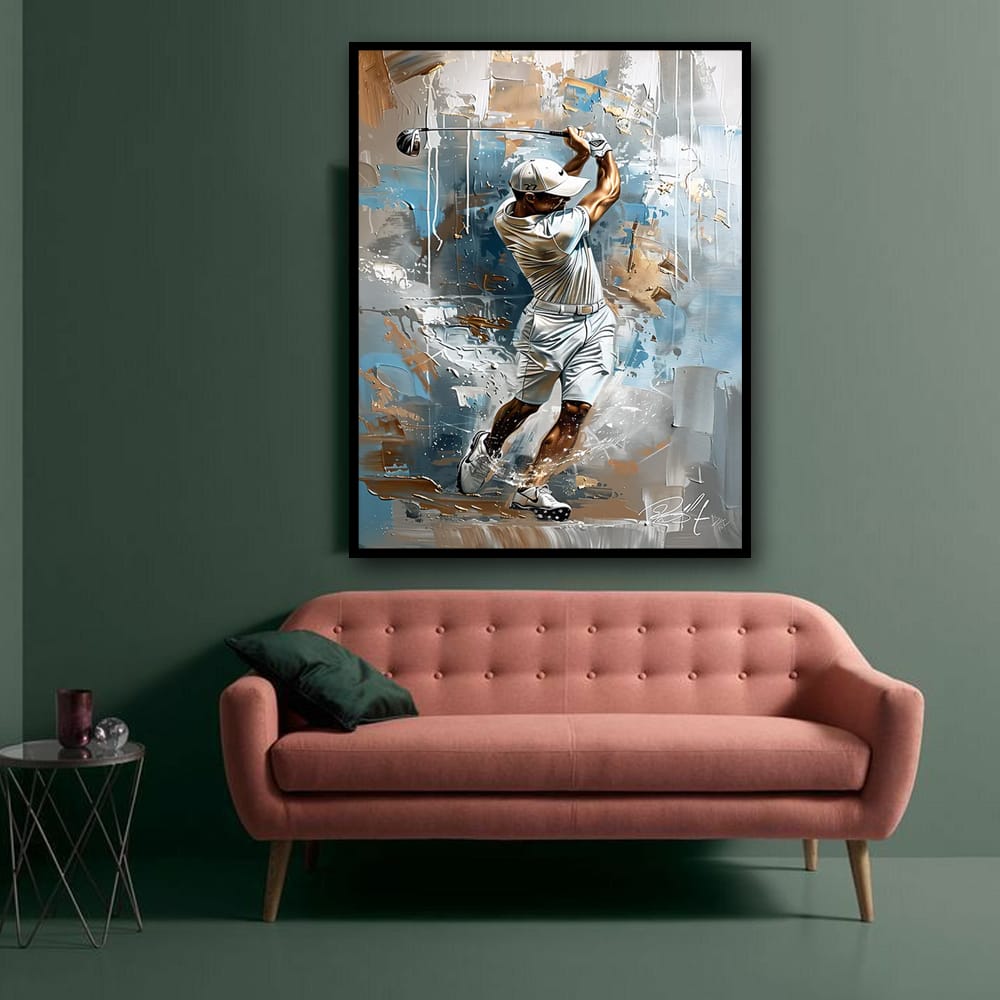 Modern Golf Swing Wall Art