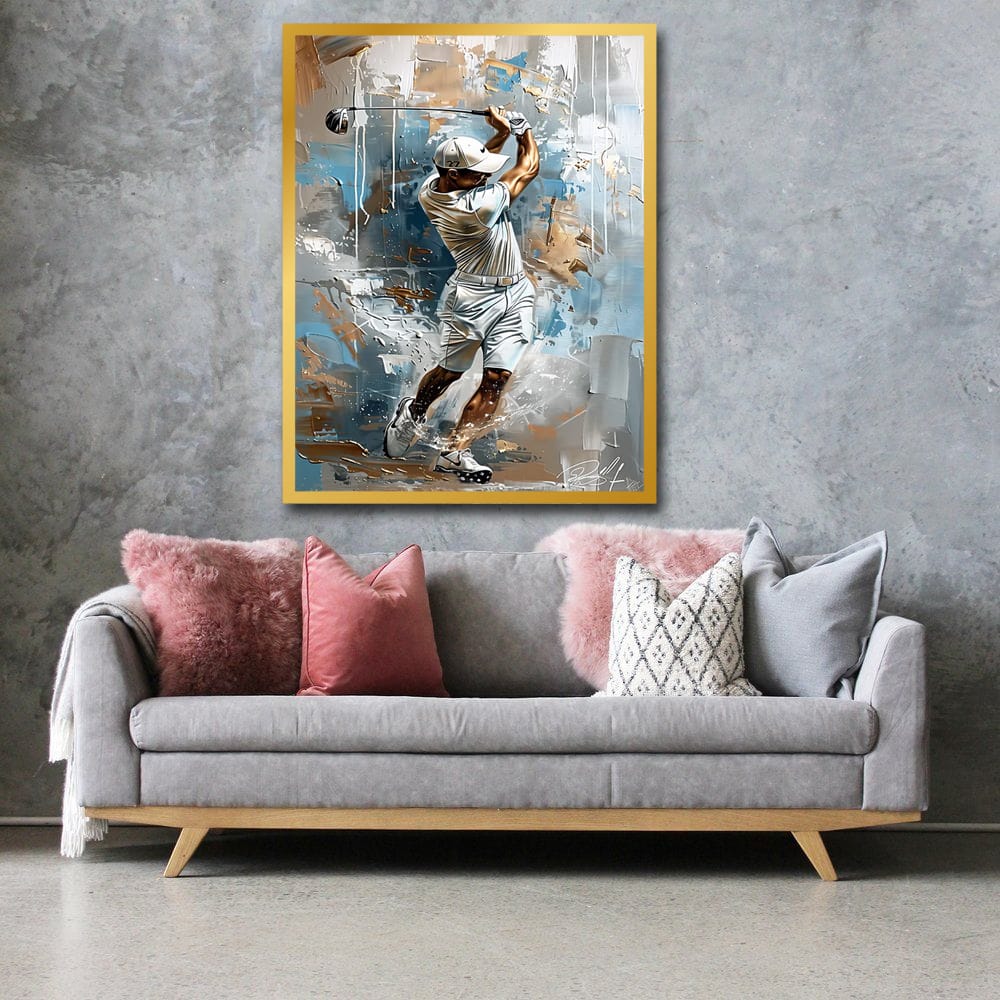 Modern Golf Swing Wall Art