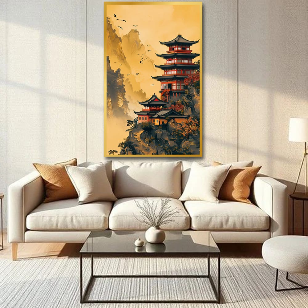 Japanese Castle Canvas Wall Art