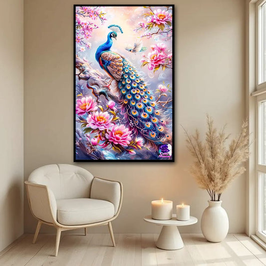 Peacock Vastu Canvas Wall Art