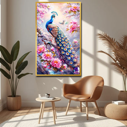 Peacock Vastu Canvas Wall Art