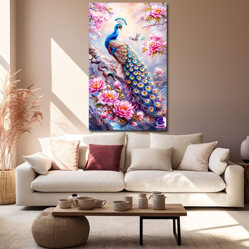 Peacock Vastu Canvas Wall Art