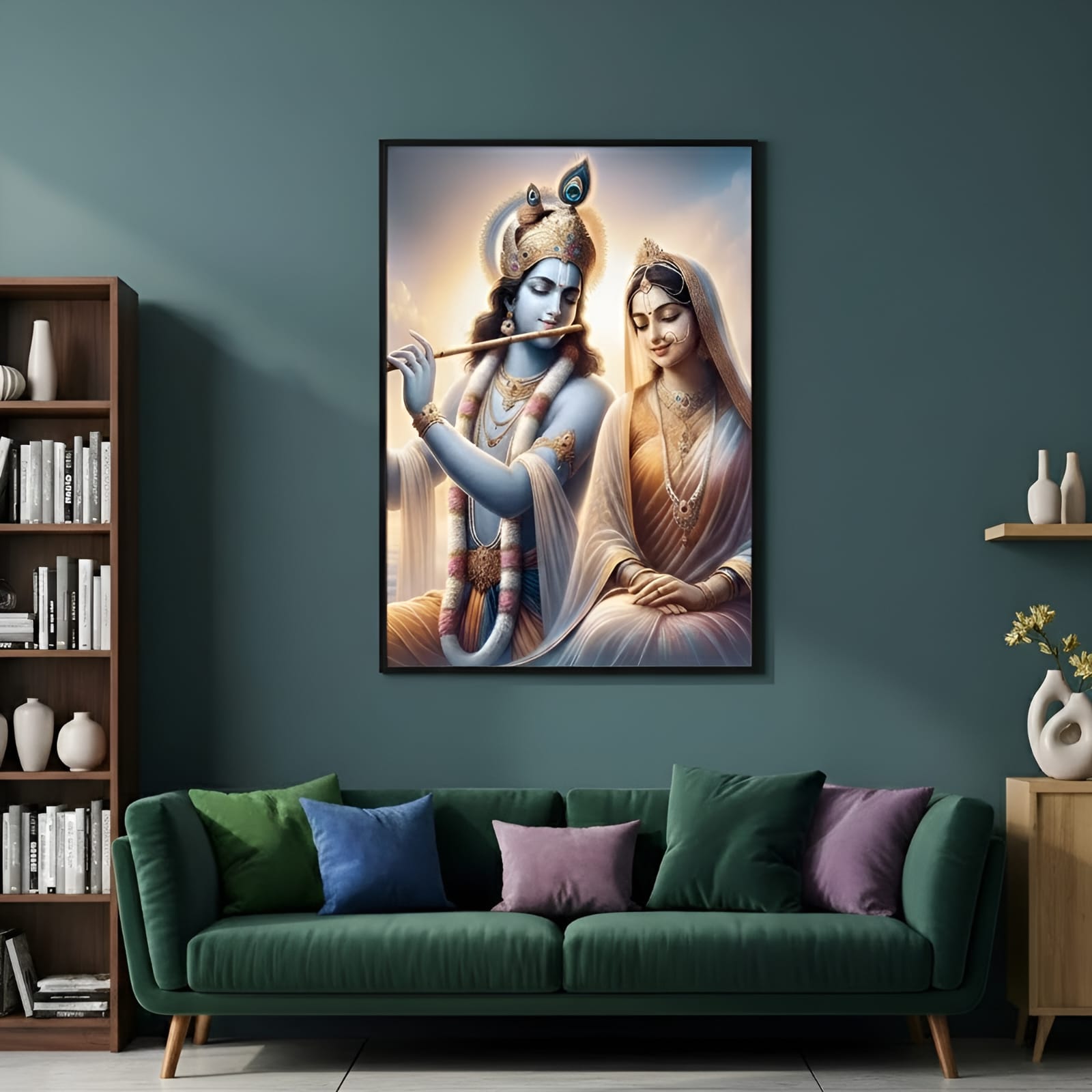Radha Krishna Canvas Wall Art
