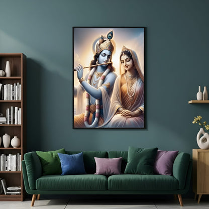 Radha Krishna Canvas Wall Art