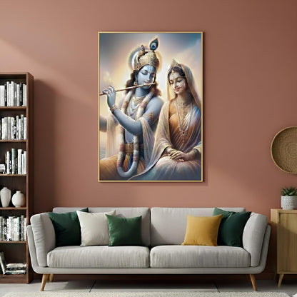 Radha Krishna Canvas Wall Art