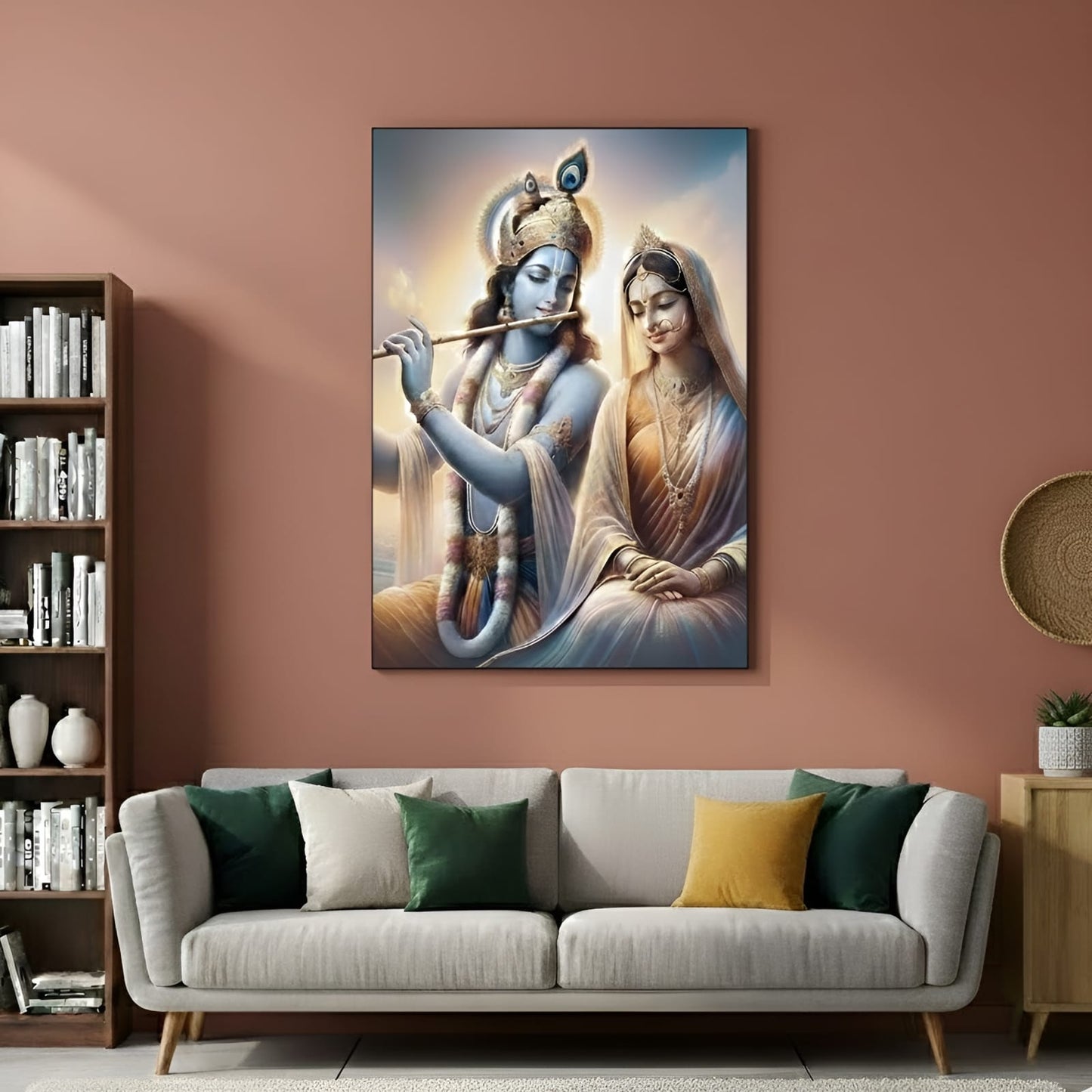Radha Krishna Canvas Wall Art
