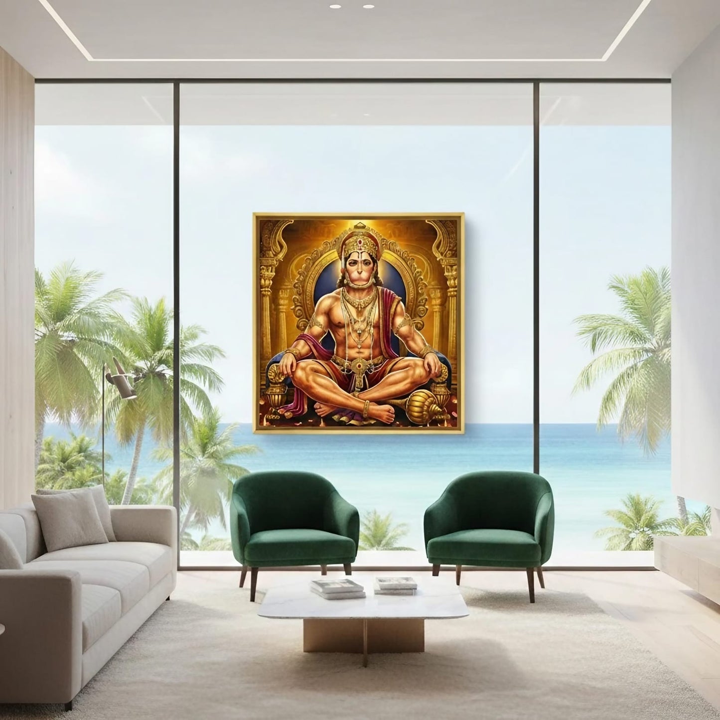 Lord Hanuman Large Canvas Wall Art