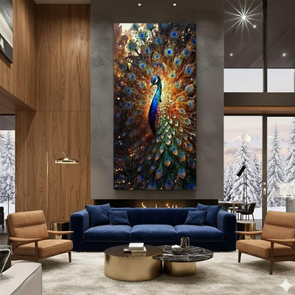 Peacock Vastu Canvas Wall Art
