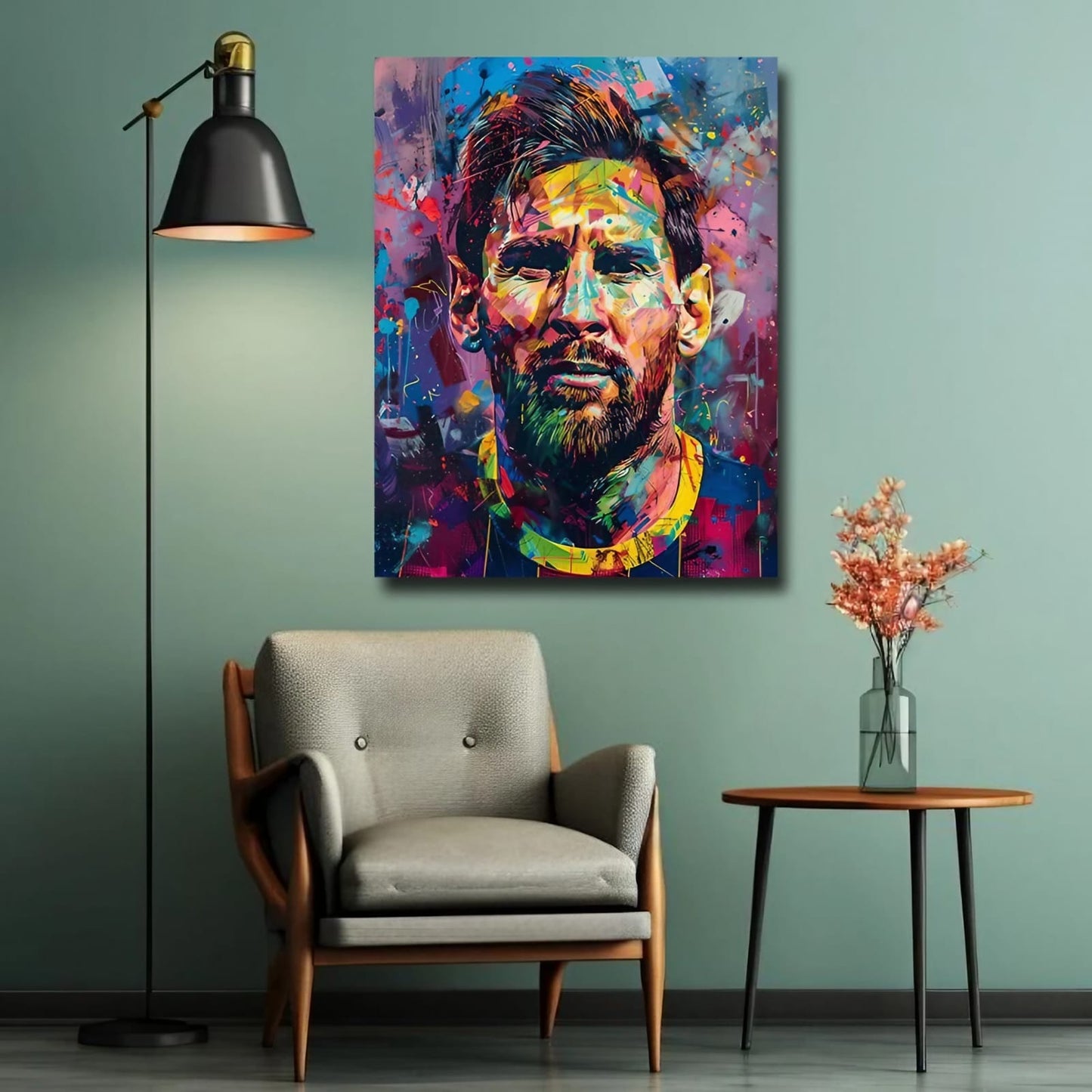 Lionel Messi Canvas Wall Ar