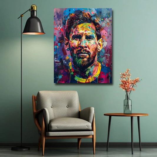 Lionel Messi Canvas Wall Ar