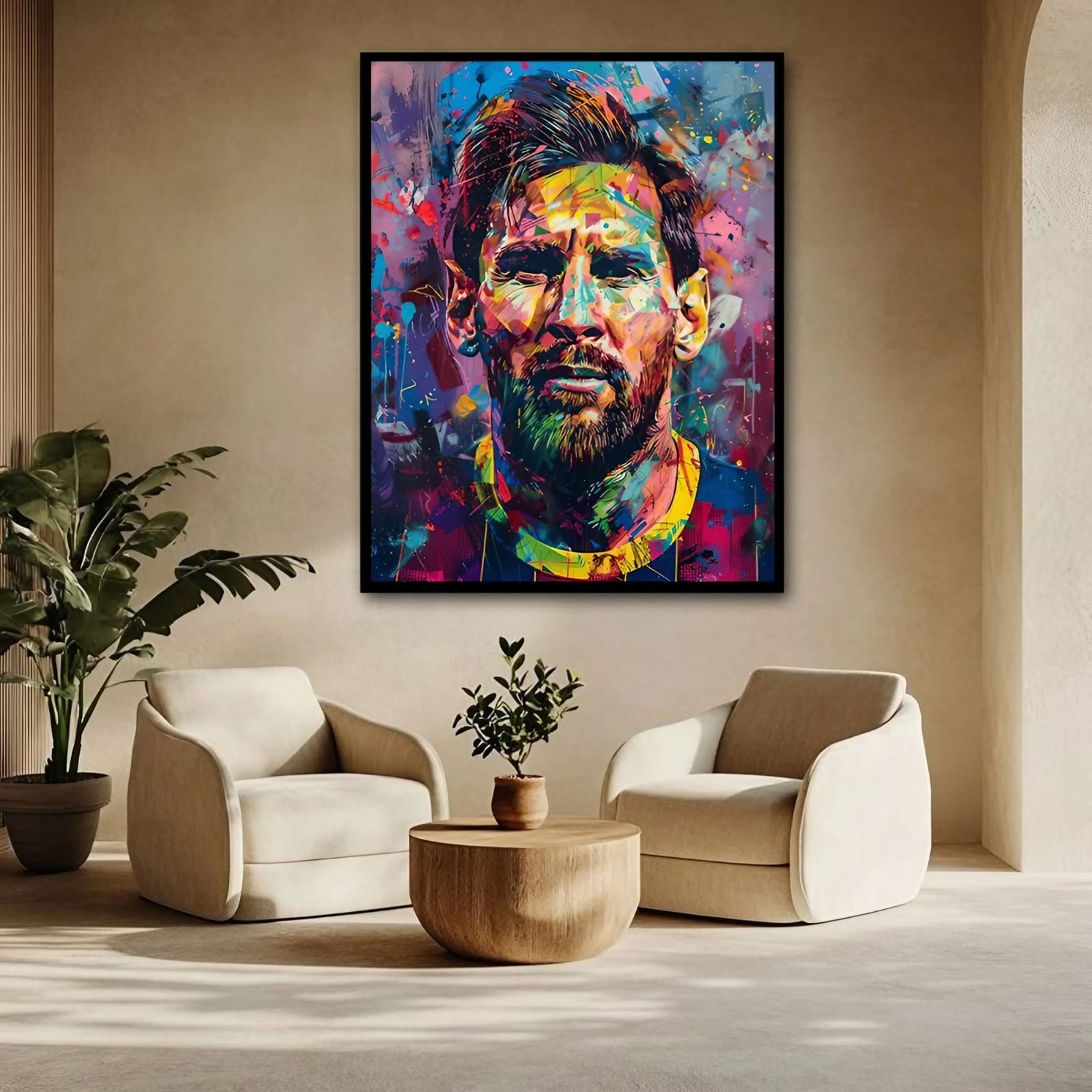 Lionel Messi Canvas Wall Ar