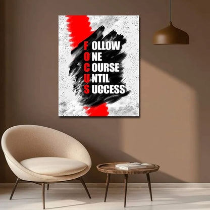 FOCUS Full Form Quote Canvas Art