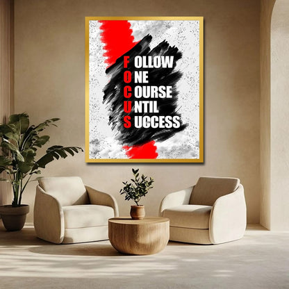 FOCUS Full Form Quote Canvas Art