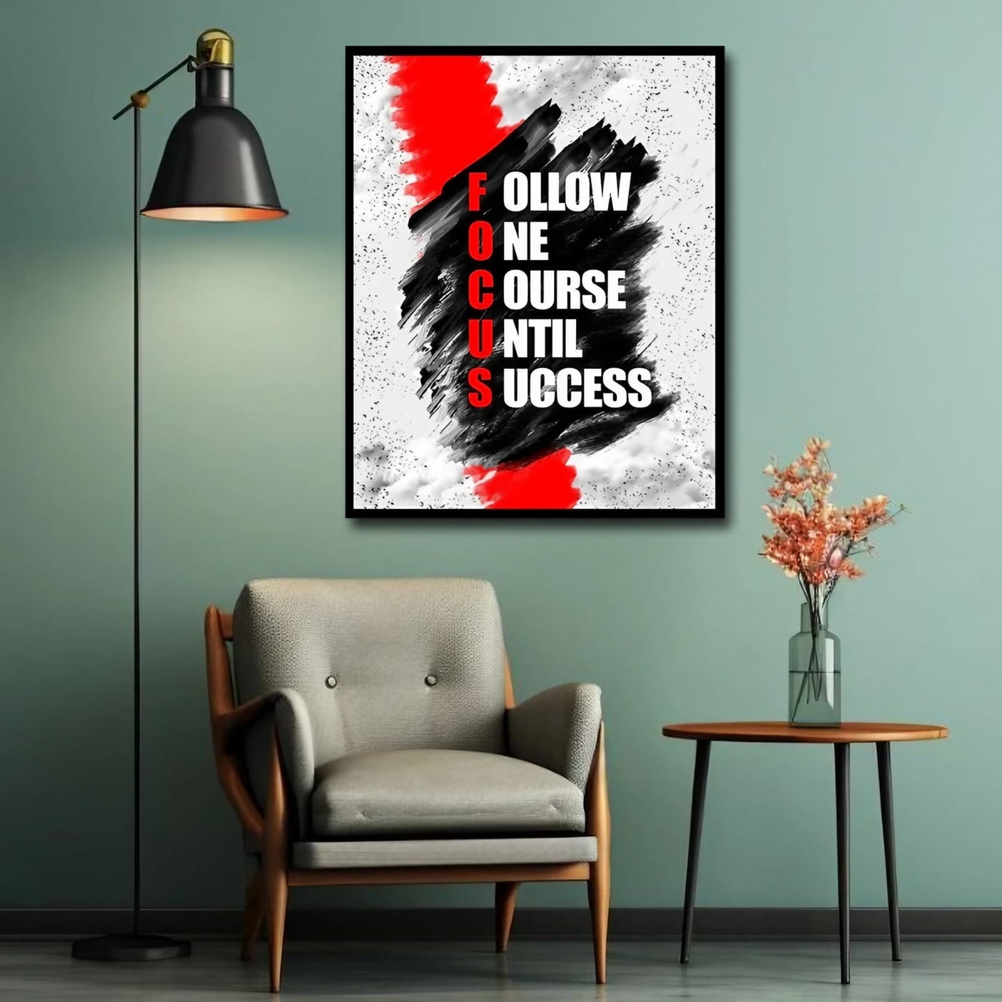 FOCUS Full Form Quote Canvas Art