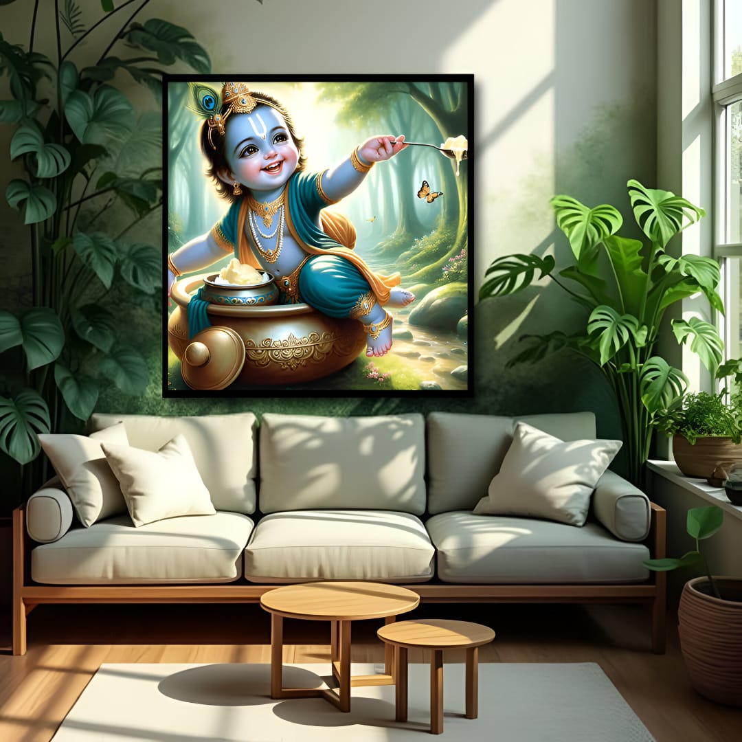 Bal Krishna Canvas Wall Art