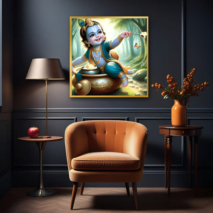 Bal Krishna Canvas Wall Art