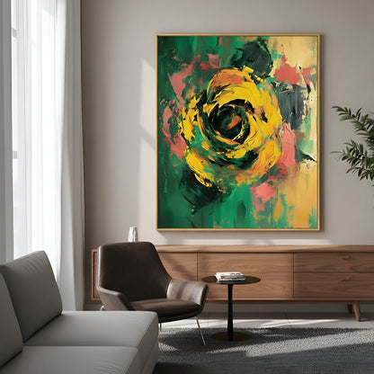 Single Flower Abstract Canvas Wall Art