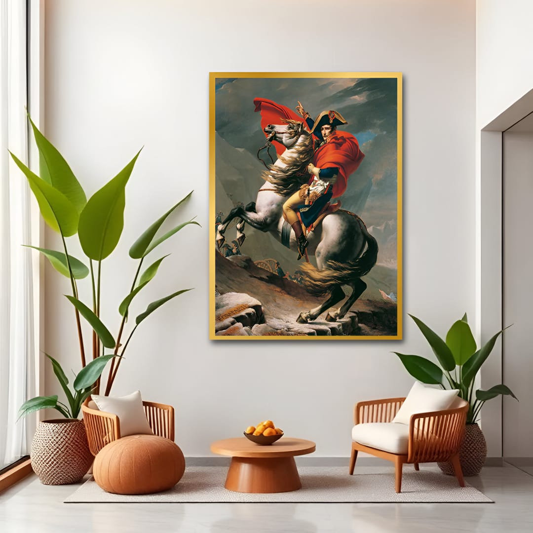 Napoleon Crossing the Alps Canvas Wall Art