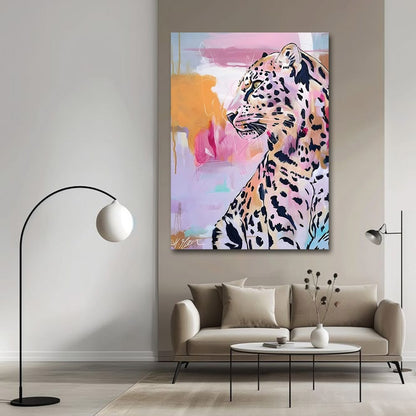 Cheetah Canvas Wall Art Wildlife Painting 