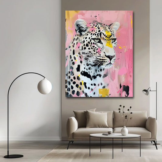 Cheetah Canvas Wall Art Wildlife Painting 