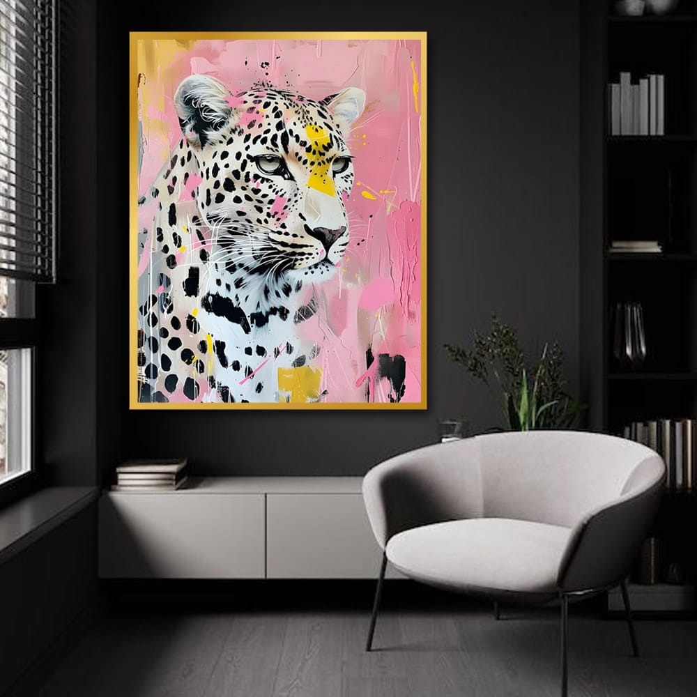 Cheetah Canvas Wall Art Wildlife Painting 