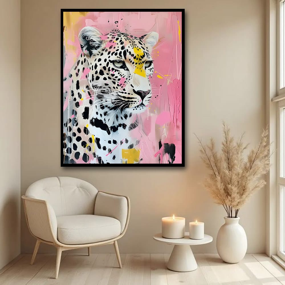 Cheetah Canvas Wall Art Wildlife Painting 