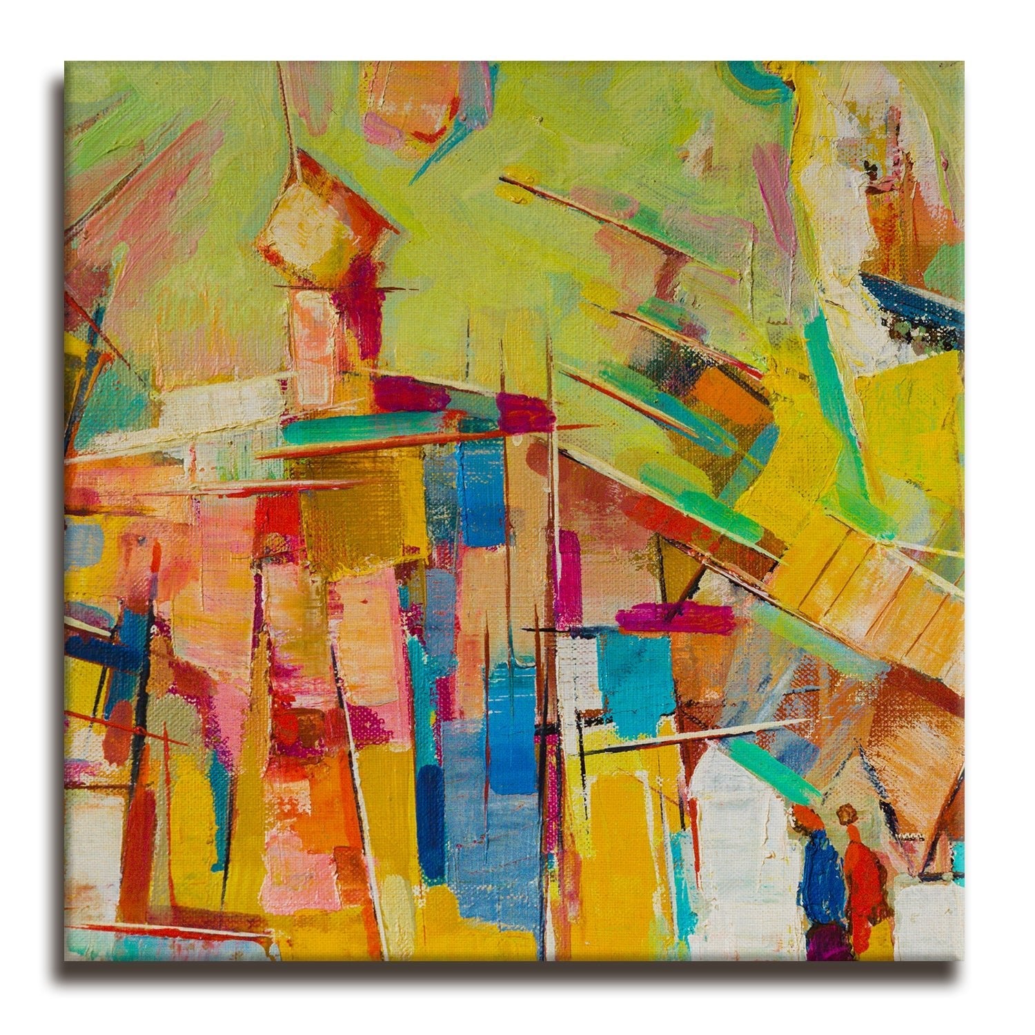 Abstract Framed Wall Art Painting For Home and Hotels Wall Decoration