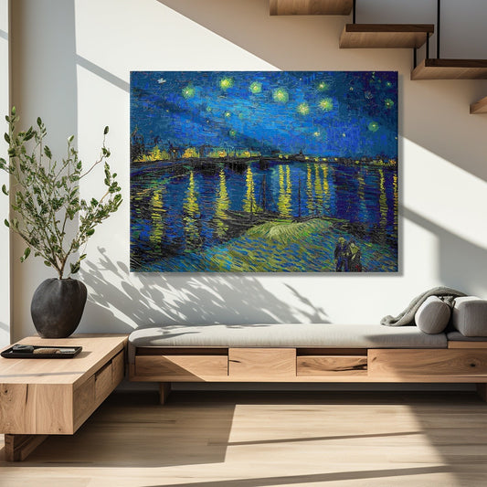 Almond Blossom Floral Giclee Canvas Prints of Van Gogh Paintings Reproduction Flowers Pictures on Canvas Artwork for Bedroom Home Decorations (VAWA02).