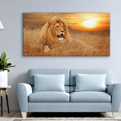 Graceful Lion Canvas Wall Art Paining