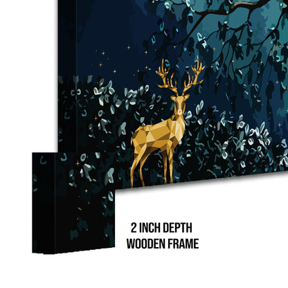Forest Deer Canvas Wall Art Paintings. 
