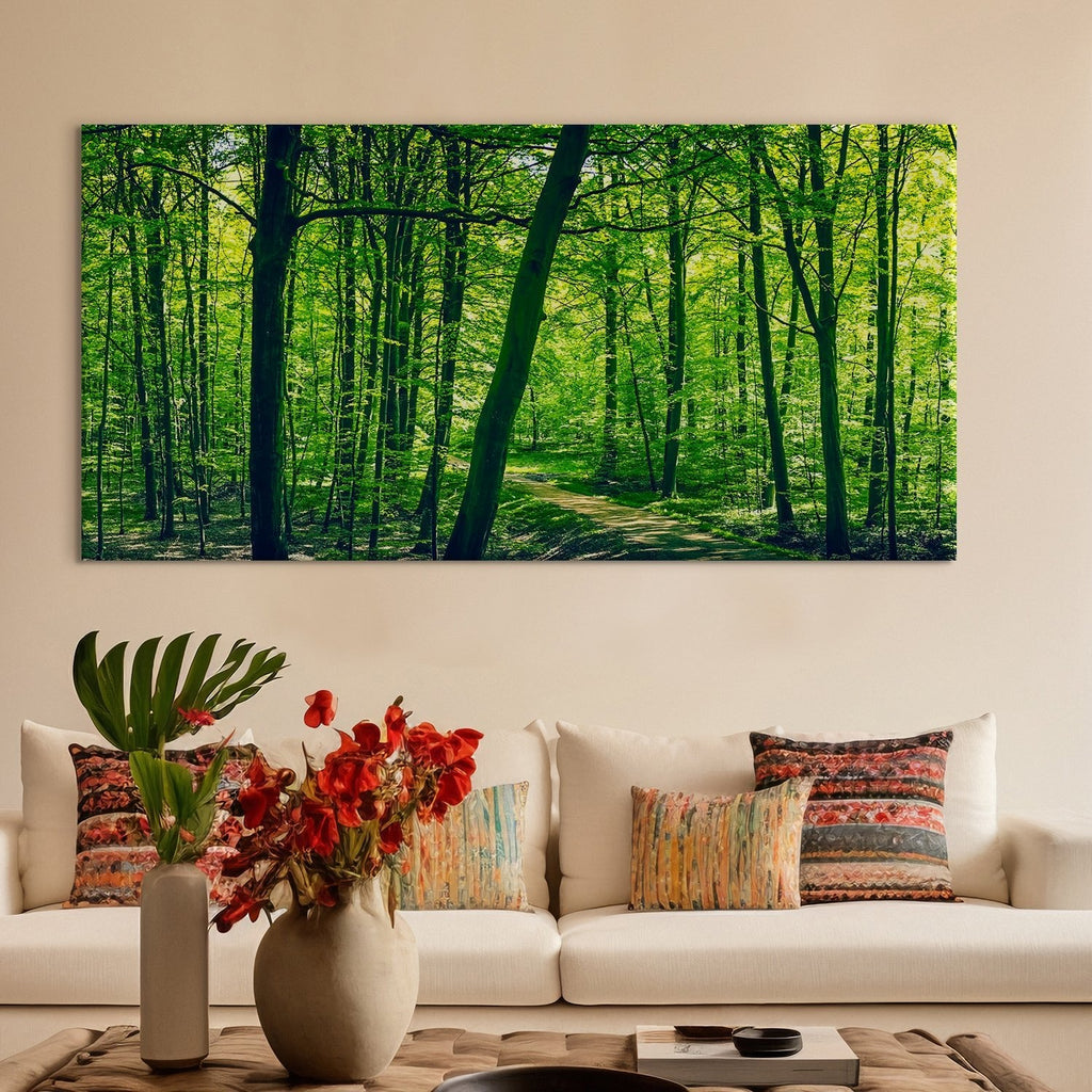 Smell of spring in forest Canvas Wall Art Paintings