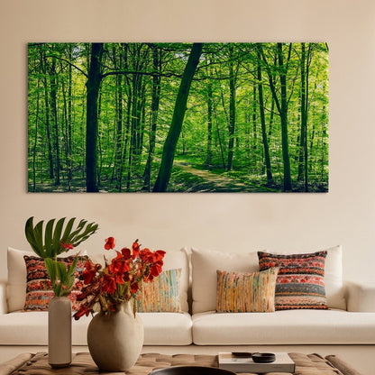 Smell of spring in forest Canvas Wall Art Paintings
