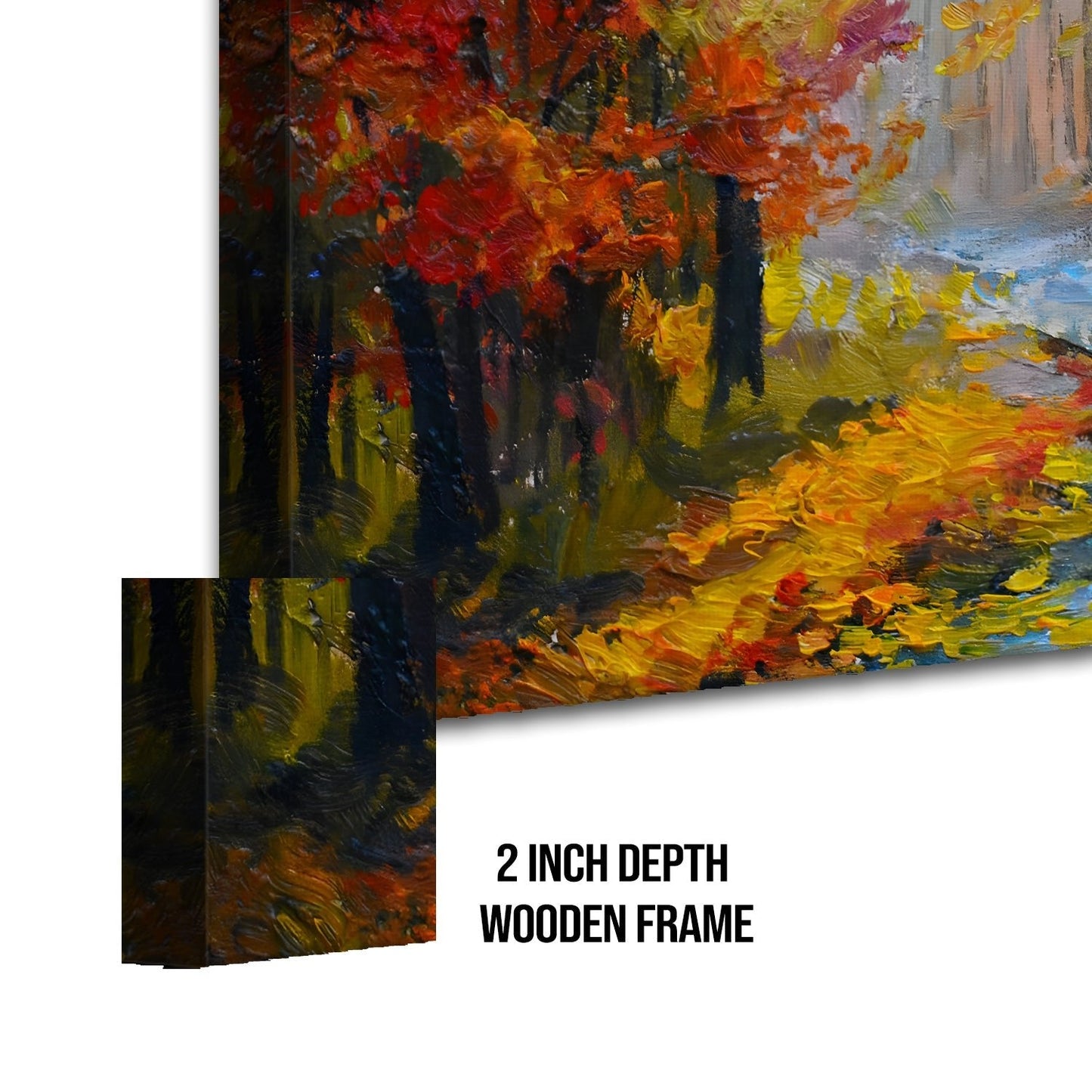 Autumn Forest Landscape  Canvas Wall Art Paintings