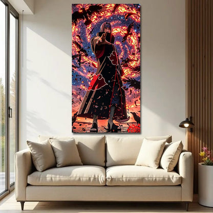 Itachi Uchiha Akatsuki Naruto Anime Canvas Wall Art